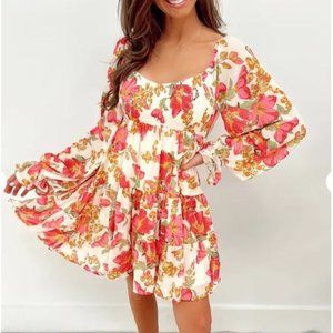 Bohemian Garden Party Dress -Size Large